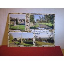 COTSWOLD SCENES around Stow in the Wold. used postcard by Judges 1990 pm =