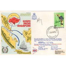 Escape From Singapore RAF Escaping Society Hand Signed 1976 FDC