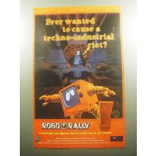 1996 Wizard RoboRally Boardgame Ad - Ever wanted to cause techno-industrial riot