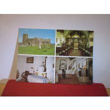 multiview,SAINT MATERIANA'S CHURCH, TINTAGEL, CORNWALL unused postcard =