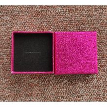 Small square Fuschia Pink glitter gift boxes box approx 5 cm x 5 cm x 2 cm
