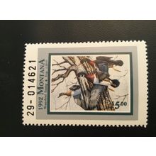 ICOLLECTZONE US Montana 1992 MT40 Duck Stamp VF NH