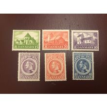 ICOLLECTZONE Denmark 290-92, 294-96 VF hinged