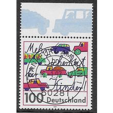 GER 1997 100pf 'MORE SAFETY FOR CHILDREN' FINE USED (EBID54-588)