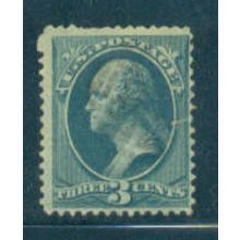 Used 184 3c George Washington Barely Clears M00409