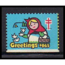 WX224 1965 Christmas Seal Fine MNH KA8689