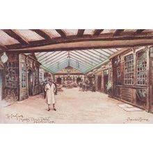 The Courtyard Maids Head Hotel Norwich Antique Postcard