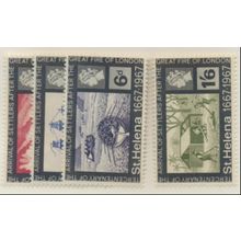 St. Helena Stamps Scott #197 To 200, Mint Never Hinged