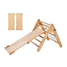 Pikler Triangle Set, 4 in 1 Toddler Climbing Toys Indoor Playground, Large S...