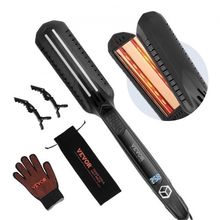 Hair Straightener, 1.5-inch Titanium Flat Iron, Dual Infrared Hair Straighte...
