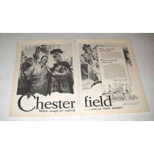 1929 Chesterfield Cigarettes Ad - And Yet They Satisfy