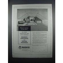 1954 Masonite Panelwood and Tempered Presdwood Ad
