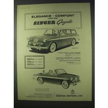 1958 Singer Gazelle Estate Car, Convertible Car Ad