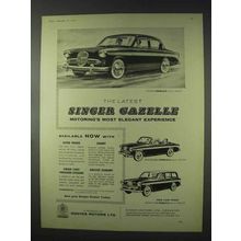 1958 Singer Gazelle Saloon, Convertible, Estate Car Ad