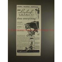 1959 Linhof Color 4x5 Monorail View Camera Ad - Studio!