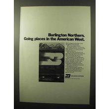 1970 Burlington Northern Railway Ad - Going Places