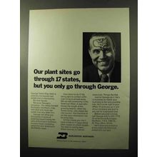 1970 Burlington Northern Railway Ad - Our Plant Sites