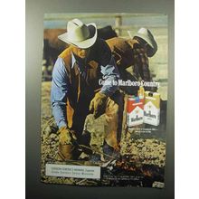 1989 Marlboro Cigarettes Ad - Marlboro Man, Cowboy