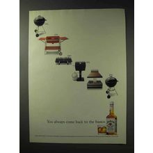 1992 Jim Beam Bourbon Ad - Come Back to the Basics
