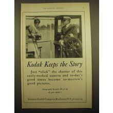 1924 Kodak Cameras Ad - Kodak keeps the story