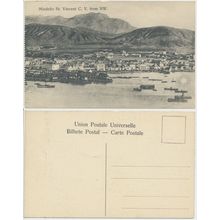 Cape Cabo Verde : SAO VICENTE : Mindello from NW : unused orig 1900s RPPC