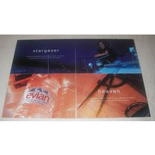 1998 Evian Natural Spring Water Ad - Stargazer