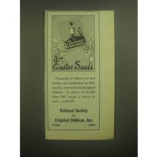 1945 National Society for Crippled Children, Inc. Ad - Buy Easter Seals