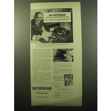 1950 Dictaphone Time-Master Ad - W.A. Patterson United Air Lines' President