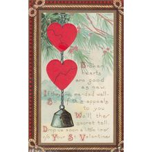 Broken Hearted Returning Lover For Valentines Day Antique Postcard