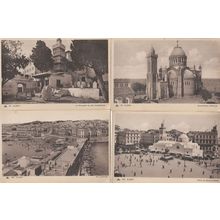 Alger Sidi Mosque Aerial 4x Antique Algeria Postcard s