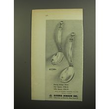 1953 Georg Jensen Acorn Jam and Jelly Spoons Advertisement