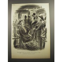 1954 Cartoon by Whitney Darrow, Jr. - I'm glad I didn't win anything.