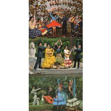 Spanish Dance Of Gypsies In The Cave 3x Dancing Postcard s