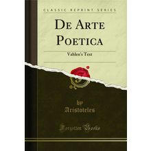 De Arte Poetica: Vahlen's Text (Classic Reprint)