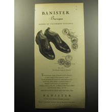 1957 Banister Baroque Shoes Advertisement - Model of uncommon elegance