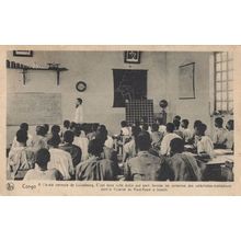 Geography Classes In Congo School African Old Postcard