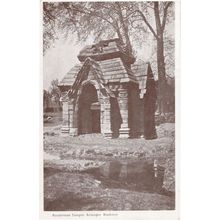 Pandrittan Temple Kashmir Antique Indian Postcard
