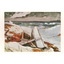 Winslow Homer After The Hurricane Bahamas Victorian Painting Postcard