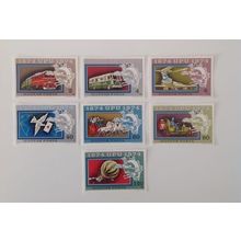 Lot of 7 new stamps from Hungary on the theme of communication