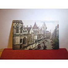 LAW COURTS, London used antique postcard by Photochrom 1919 pm =