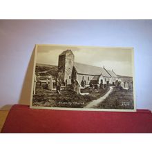 CHURCH, RHOSSILLY, RHOSSILI, GOWER , WALES, unused vintage postcard c.1956 =