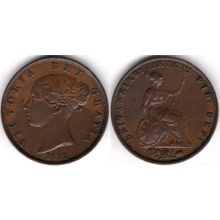 Great Britain. Victoria. Halfpenny 1853. dy21758