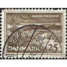 DENMARK, Karup River, Jutland, brown 1964, 25ore