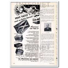AMERICAN BOX COMPANY 1948 free falls no holds barred crate vintage ad
