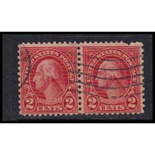 Used 634A 2c George Washington Barely Clears Pair K5212