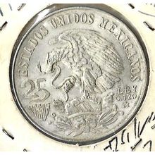 1968 Mexico Silver 25 Pesos UNC
