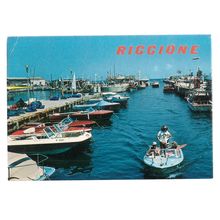 RICCIONE, ITALY used vintage postcard 1975 postmark =
