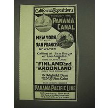 1915 Panama Pacific Lines Ad - California Expositions