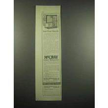 1917 McCray Sanitary Refrigerator Ad, Iced from Outside