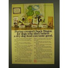 1975 Purina Chuck Wagon Ad - Dogs Don't Believe
